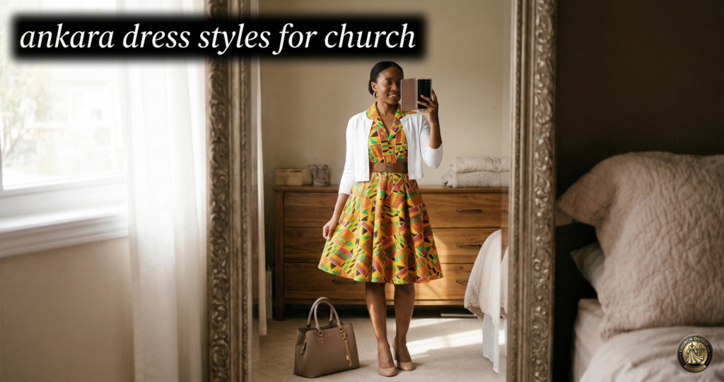 Ankara Dress Styles for Church That Feel Beautiful, Modest, and Effortlessly Put Together - Church Outfit