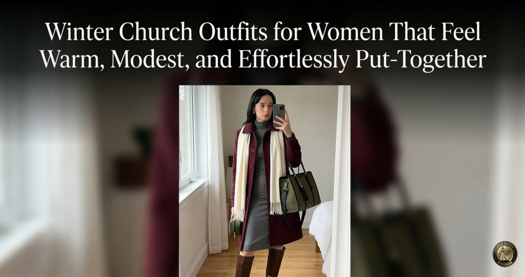 Winter Church Outfits for Women That Feel Warm, Modest, and Effortlessly Put-Together - Church Outfit