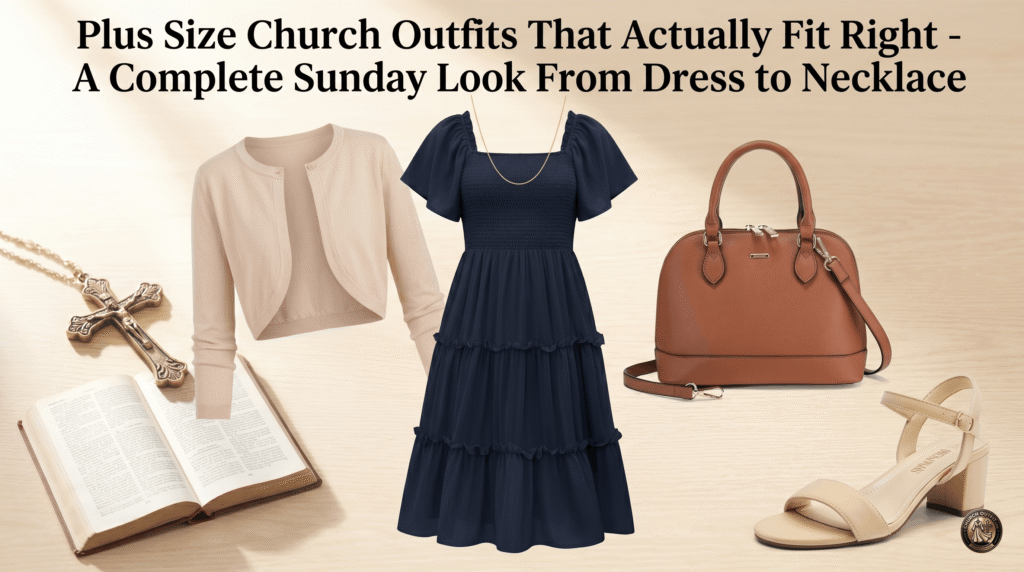 Plus Size Church Outfits That Actually Fit Right — A Complete Sunday Look From Dress to Necklace &ndash; Church Outfit