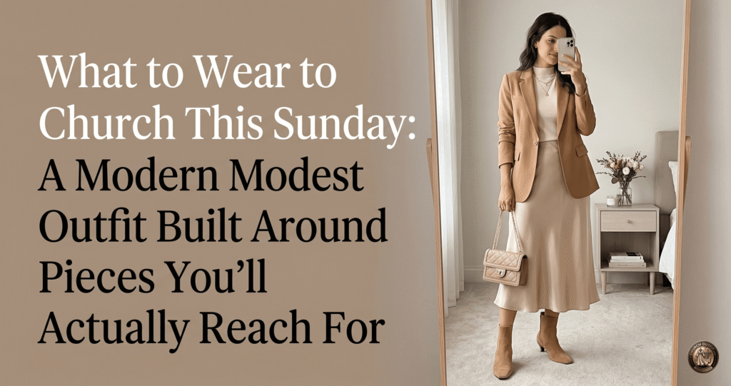 What to Wear to Church This Sunday: A Modern Modest Outfit Built Around Pieces You'll Actually Reach For – Church Outfit What to Wear to Church This Sunday: A Modern Modest Outfit Built Around Pieces You'll Actually Reach For – Church Outfit