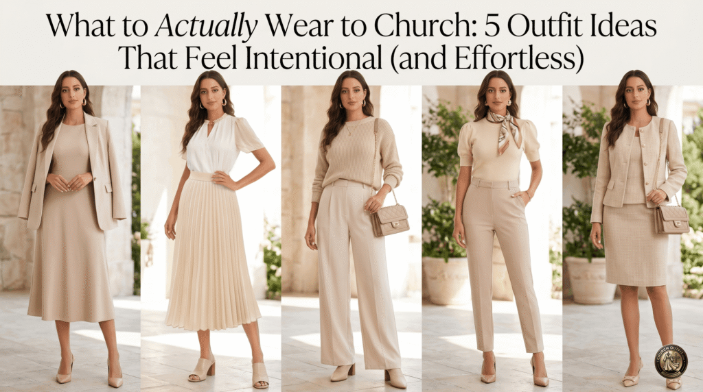 What to Actually Wear to Church: 5 Outfit Ideas That Feel Intentional (and Effortless) – Church Outfit What to Actually Wear to Church: 5 Outfit Ideas That Feel Intentional (and Effortless) – Church Outfit